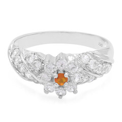 Bague en argent et Opale de Feu du Mexique