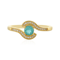Bague en argent et Apatite bleue