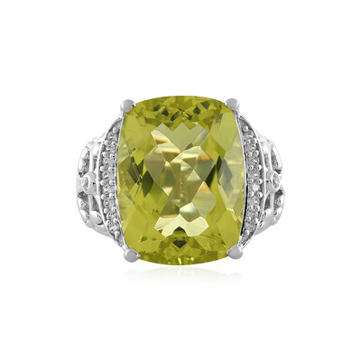 Bague en argent et Quartz citron