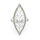 Bague en argent et Diamant fantaisie