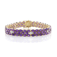 Bracelet en argent et Améthyste de Zambie