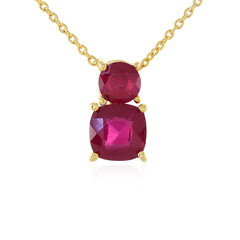 Collier en argent et Rubis de Madagascar