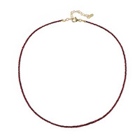 Collier en argent et Rubis du Malawi