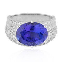 Bague en or et Tanzanite AAA (de Melo)