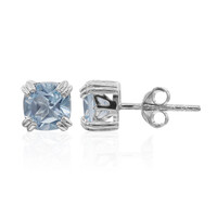Boucles d'oreilles en argent et Topaze bleu ciel