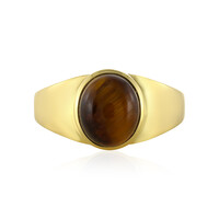 Bague pour homme en argent et Œil de Tigre