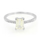 Bague en argent et Kunzite jaune canari