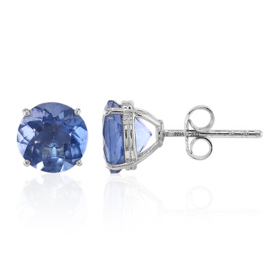 Boucles d'oreilles en argent et Fluorite à couleur changeante