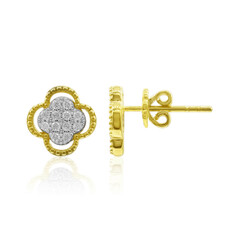 Boucles d'oreilles en or et Diamant SI2 (G)