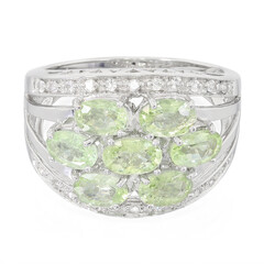 Bague en argent et Tourmaline Paraïba