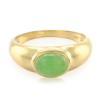 Bague en argent et Chrysoprase impériale