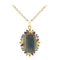 Collier en argent et Labradorite