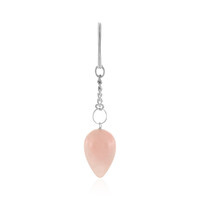 Porte-clé en laiton et Quartz rose