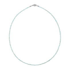 Collier en argent et Apatite bleue