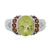 Bague en argent et Quartz citron