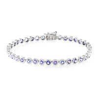 Bracelet en argent et Tanzanite