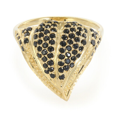Bague en argent et Spinelle noir