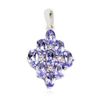 Pendentif en argent et Tanzanite