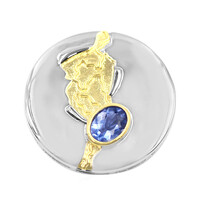 Pendentif en argent et Fluorite à couleur changeante