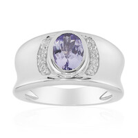 Bague en argent et Tanzanite non chauffée (Remy Rotenier)