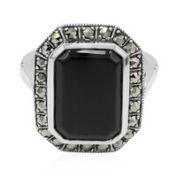 Bague en argent et Onyx noir