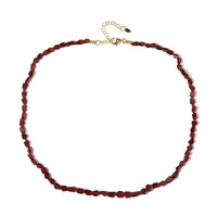 Collier en argent et Grenat du Mozambique (Adela Silber)
