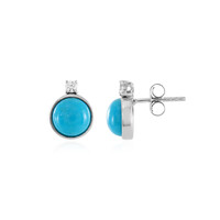 Boucles d'oreilles en argent et Turquoise arizona