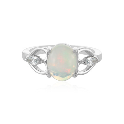 Bague en argent et Opale Welo