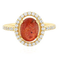Bague en argent et Pierre du Soleil