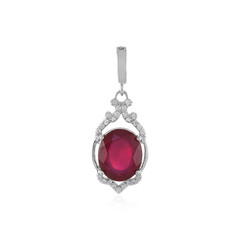 Pendentif en argent et Rubis de Madagascar