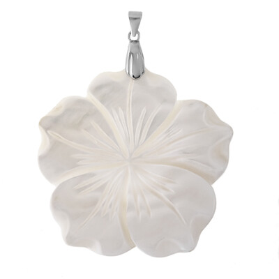 Pendentif en argent et Nacre