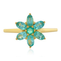 Bague en argent et Apatite bleue