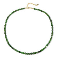 Collier en argent et Diopside de Russie