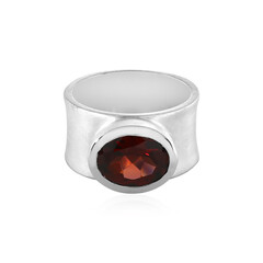 Bague en argent et Grenat du Mozambique