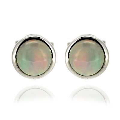 Boucles d'oreilles en argent et Opale Welo