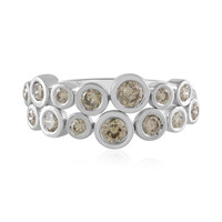 Bague en or et Diamant VS1 champagne