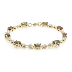 Bracelet en or et Andalousite