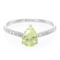 Bague en argent et Chrysobéryl