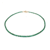 Collier en or et Emeraude de Zambie