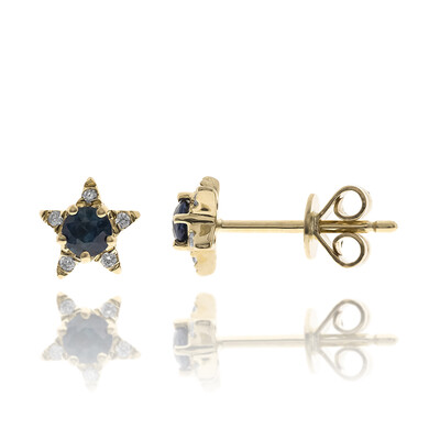 Boucles d'oreilles en or et Saphir de Ceylan (CIRARI)