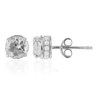 Boucles d'oreilles en argent et Topaze blanche