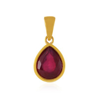 Pendentif en argent et Rubis de Madagascar