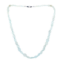 Collier en argent et Aigue-marine