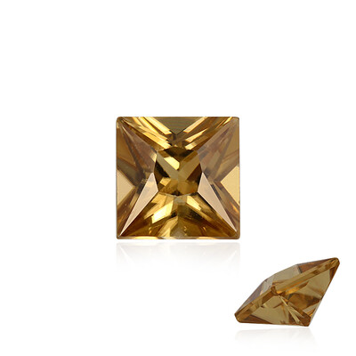Gemme et Zircon jaune 2,47 ct