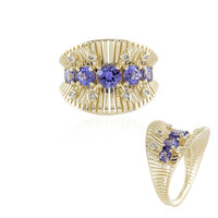 Bague en or et Tanzanite AAA (Ornaments by de Melo)