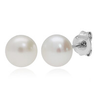 Boucles d'oreilles en argent et Perle de culture d'eau douce