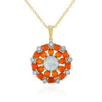 Collier en argent et Aigue-marine