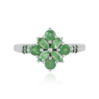 Bague en argent et Grenat Tsavorite