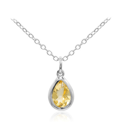 Collier en argent et Citrine