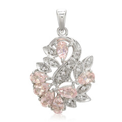 Pendentif en argent et Tourmaline cuprifère rose